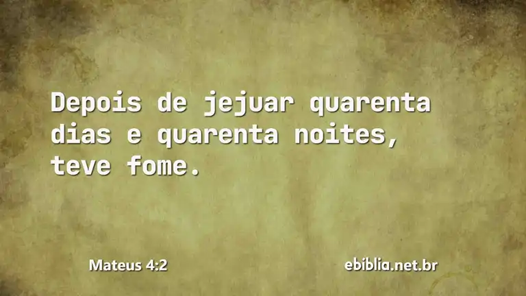 Mateus 4:2