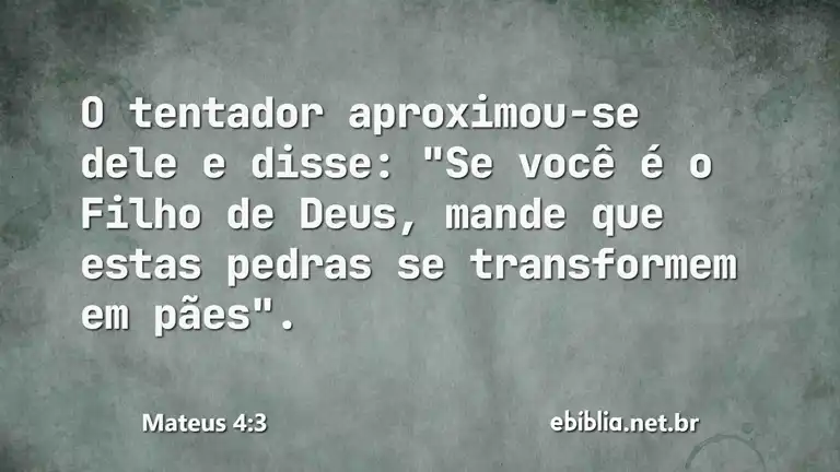 Mateus 4:3