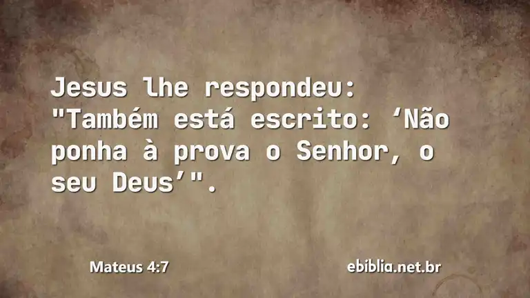 Mateus 4:7