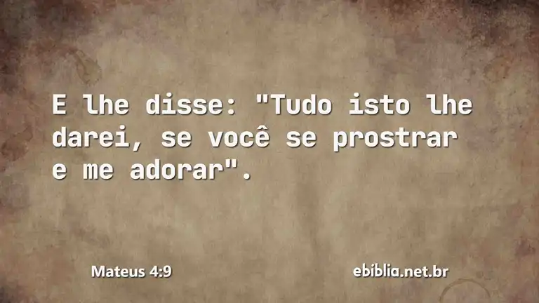 Mateus 4:9