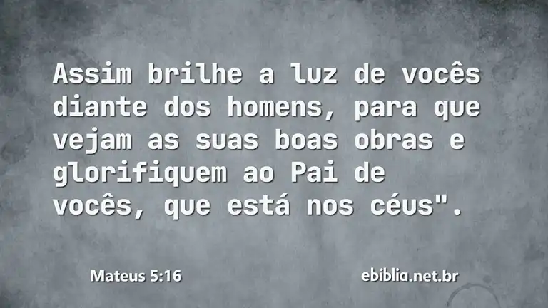 Mateus 5:16