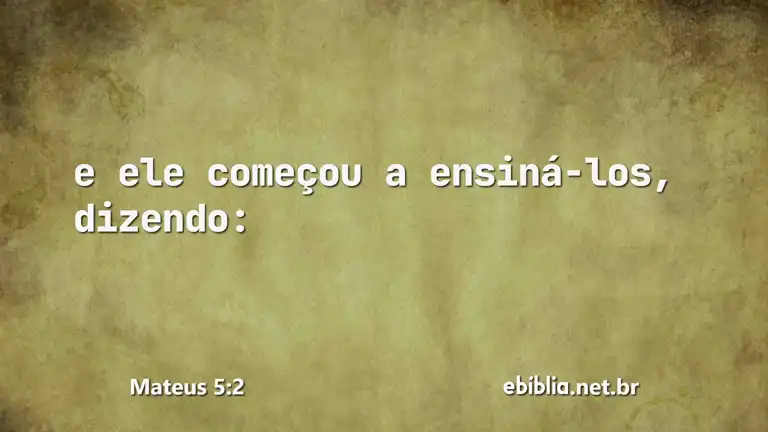 Mateus 5:2