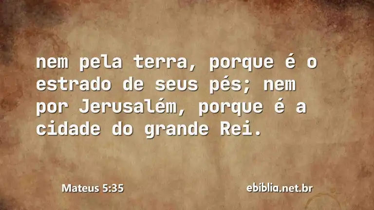 Mateus 5:35