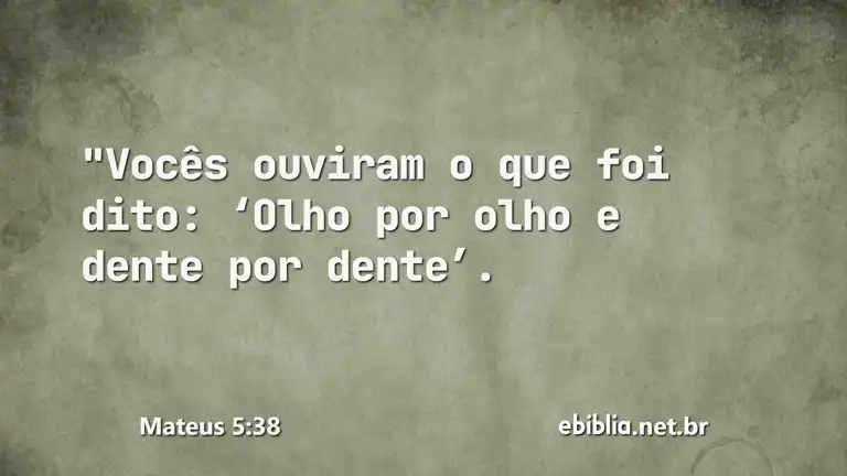 Mateus 5:38