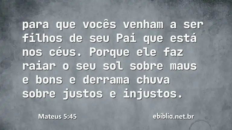 Mateus 5:45