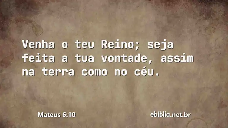 Mateus 6:10