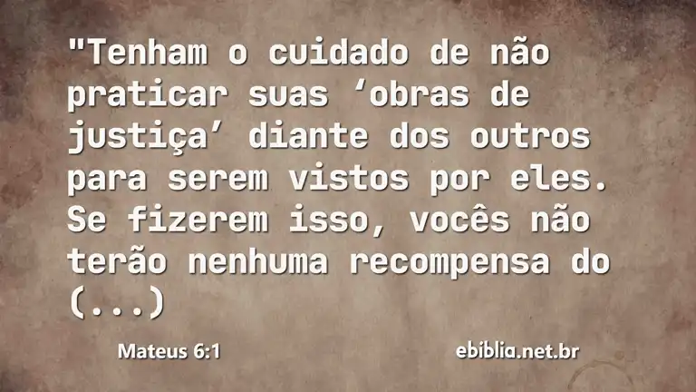 Mateus 6:1