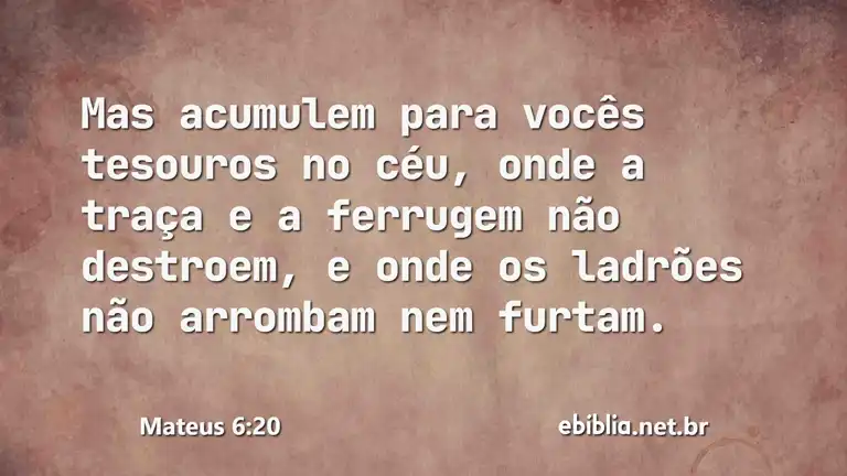 Mateus 6:20