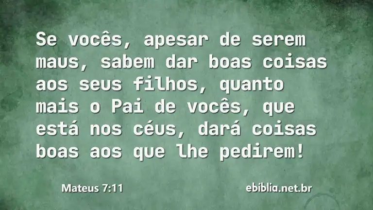 Mateus 7:11