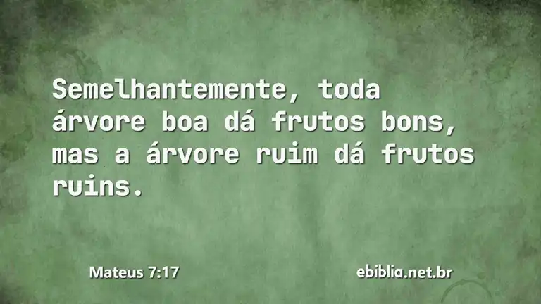 Mateus 7:17