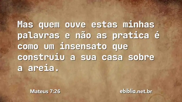 Mateus 7:26