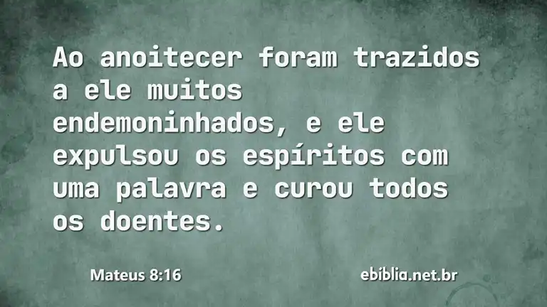 Mateus 8:16