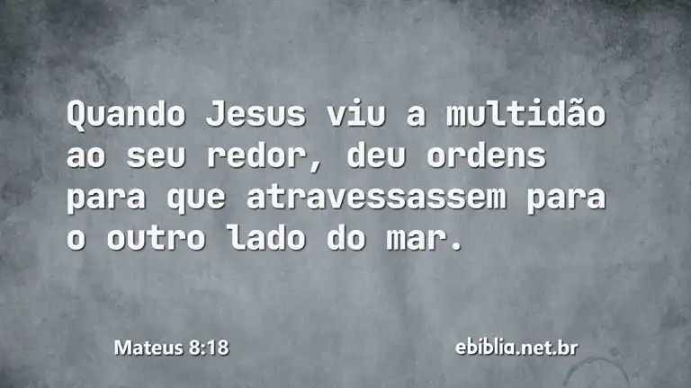 Mateus 8:18