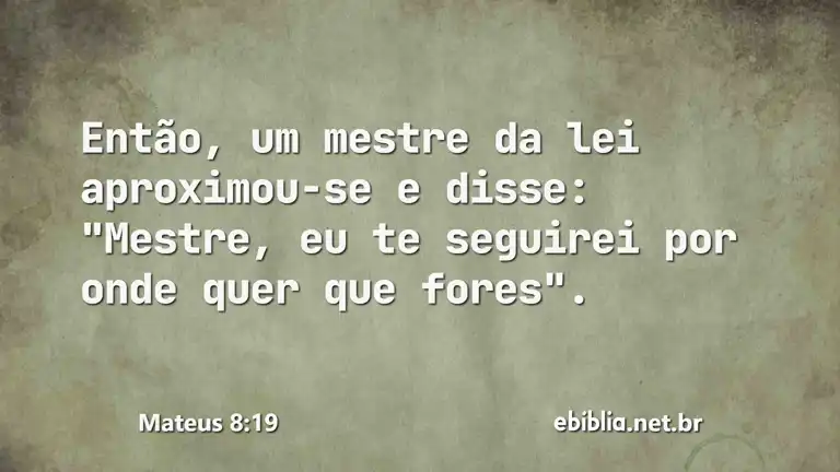 Mateus 8:19