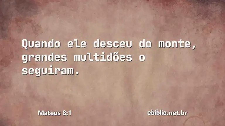 Mateus 8:1