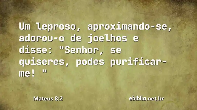 Mateus 8:2