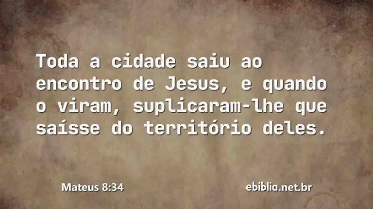 Mateus 8:34