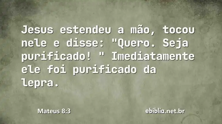 Mateus 8:3