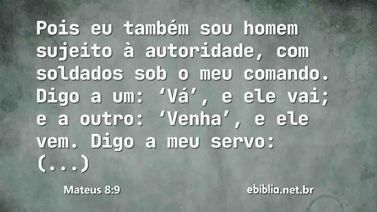 Mateus 8:9