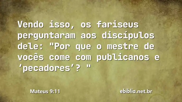 Mateus 9:11