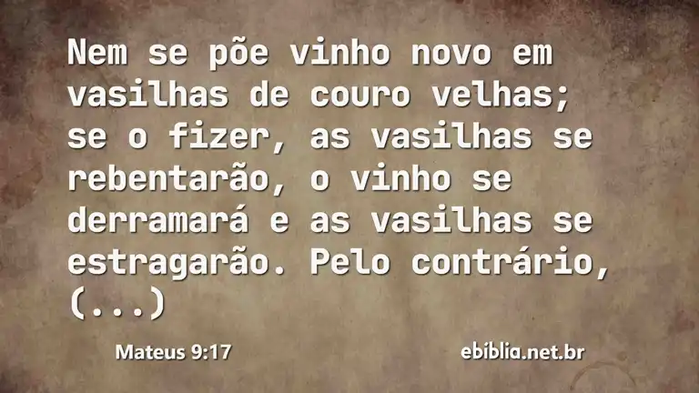 Mateus 9:17