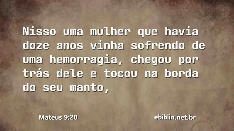 Mateus 9:20