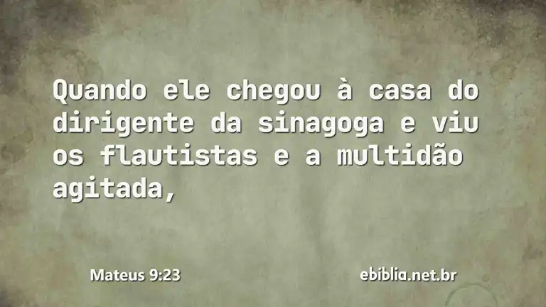 Mateus 9:23