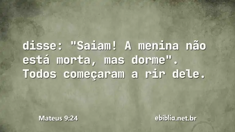 Mateus 9:24