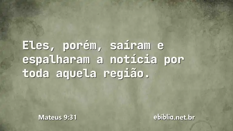 Mateus 9:31