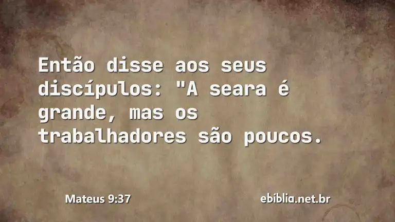 Mateus 9:37