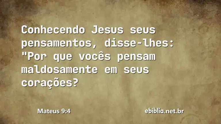 Mateus 9:4