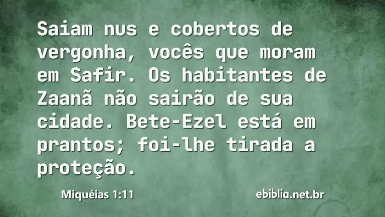 Miquéias 1:11