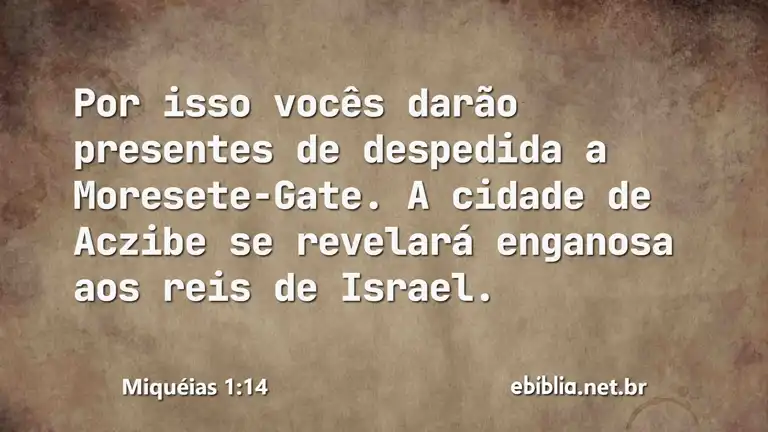 Miquéias 1:14