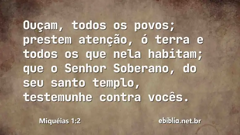 Miquéias 1:2