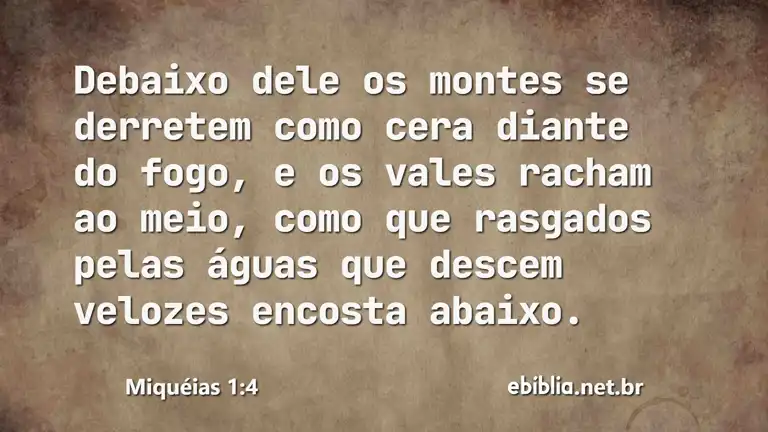 Miquéias 1:4