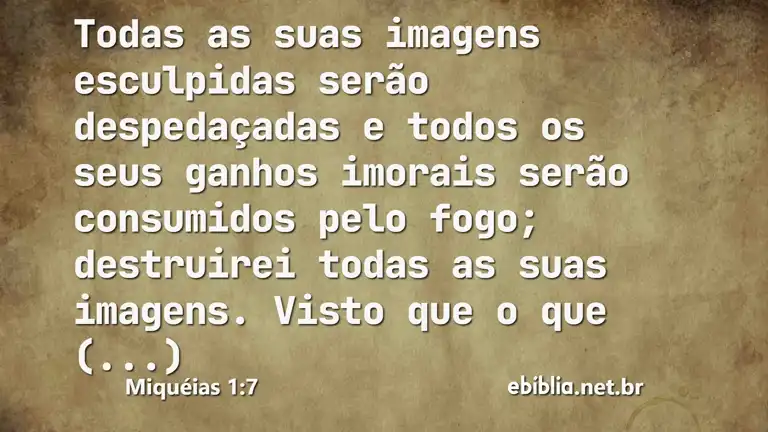 Miquéias 1:7