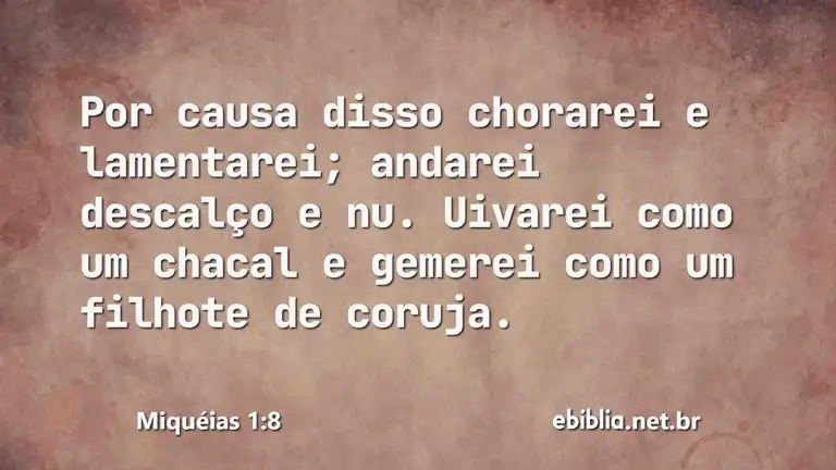 Miquéias 1:8