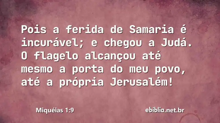 Miquéias 1:9