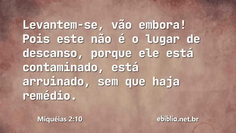 Miquéias 2:10