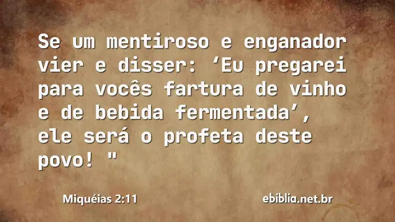 Miquéias 2:11