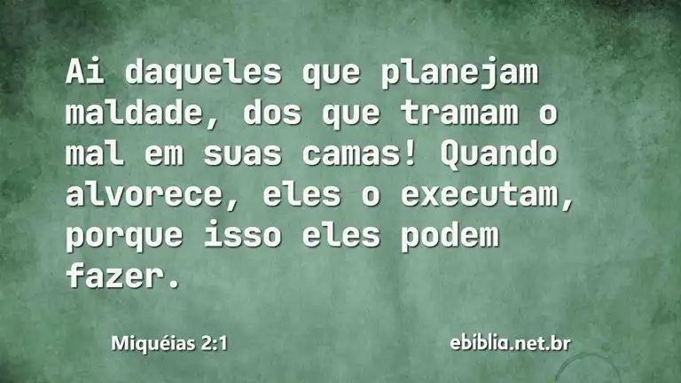 Miquéias 2:1