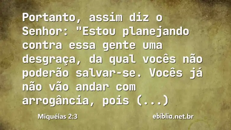 Miquéias 2:3