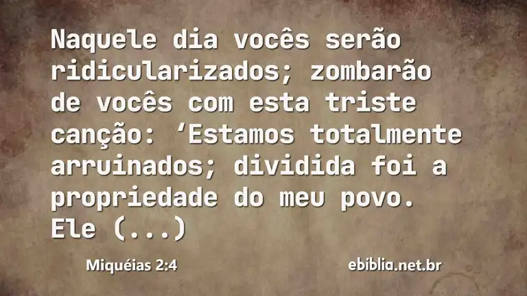 Miquéias 2:4