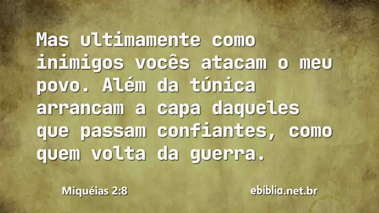 Miquéias 2:8