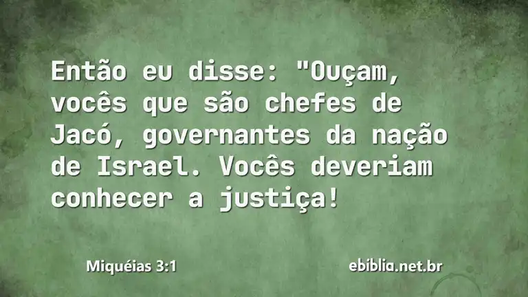 Miquéias 3:1