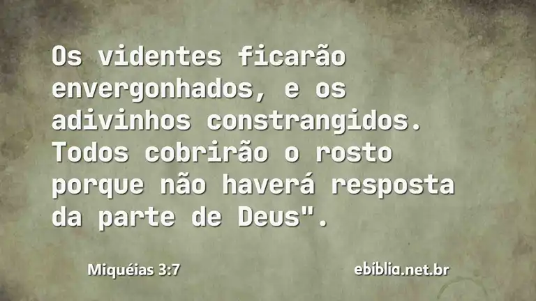 Miquéias 3:7