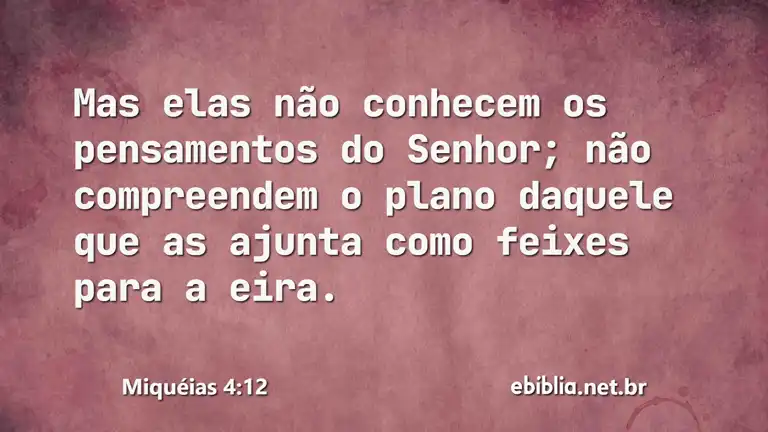 Miquéias 4:12