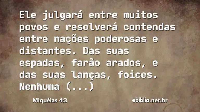 Miquéias 4:3