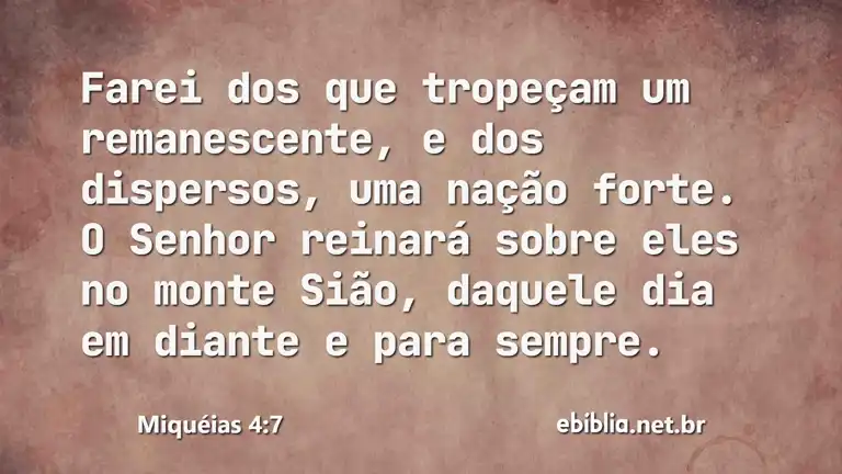 Miquéias 4:7