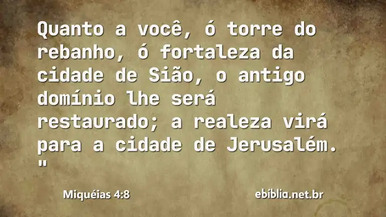 Miquéias 4:8